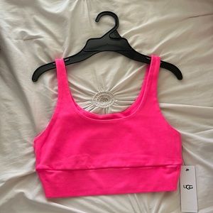 Hot Pink Ugg tank top/ sports bra